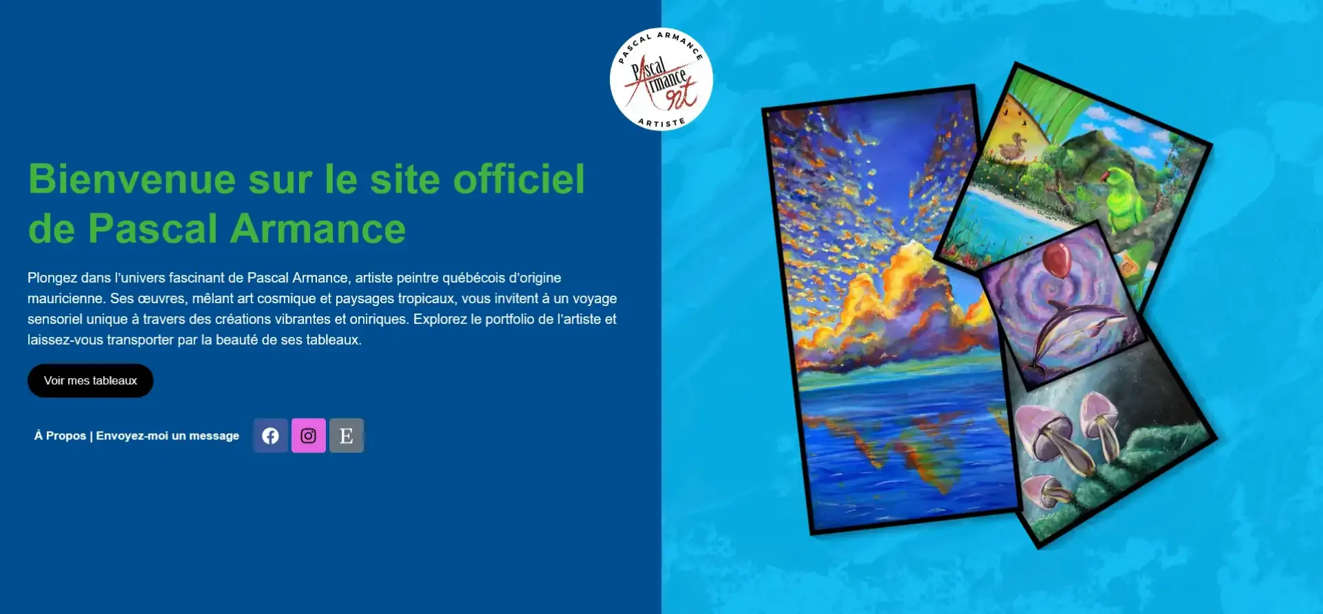 Pascal Armance Art website