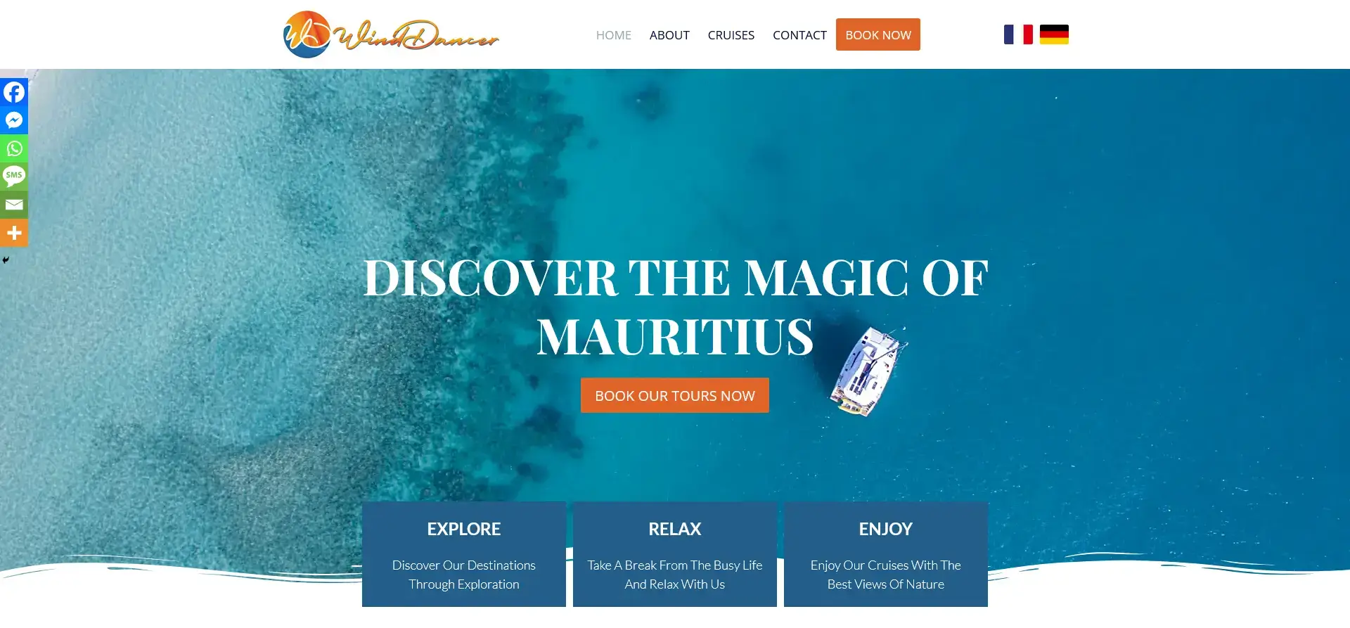 Passion Oceane website